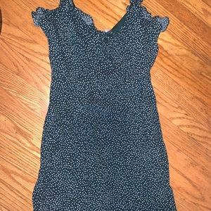 Green Frill Sleeve Dress